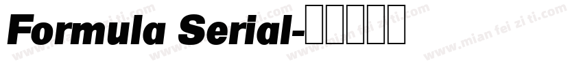 Formula Serial字体转换